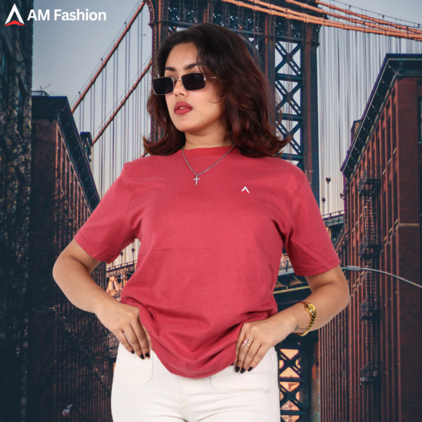 Premium Blank T-shirt - Marun - Image 2